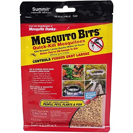 Eight-ounce bag Summit Mosquito Bits for natural mosquito control in water features.