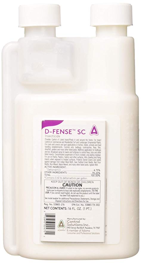 D-Fense SC Insecticide in pint size for residential and commercial pest control.